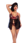 Sweet Hearts Babydoll Set Plus X by Mapale at Love It Curvy