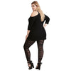 Black Sheer Mesh Ruched Leggings | Plus Size | Love It Curvy
