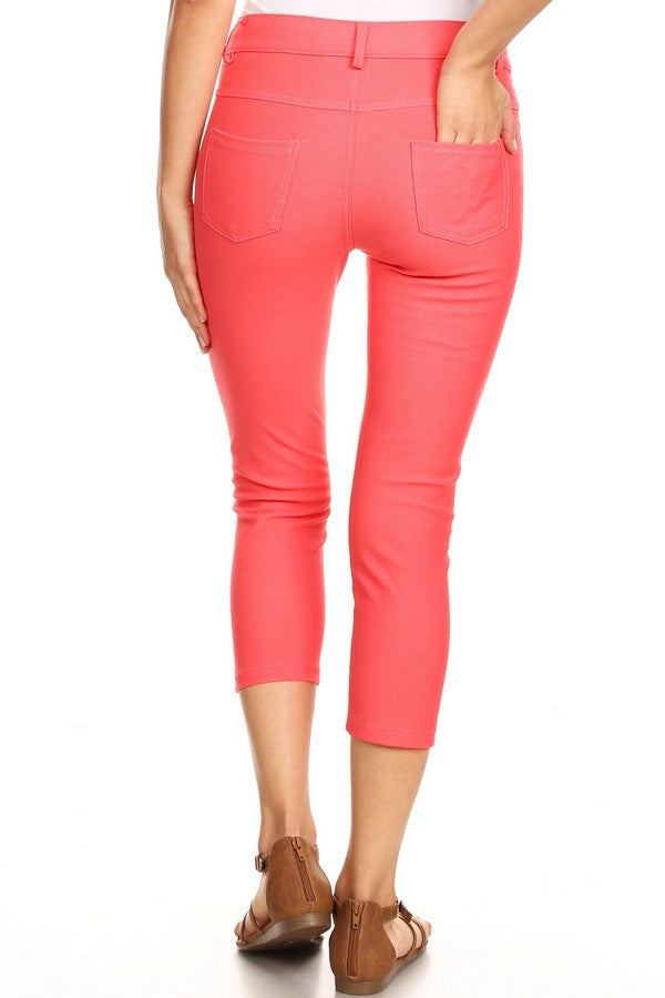 Love It Curvy Classic Solid Skinny Jeggings