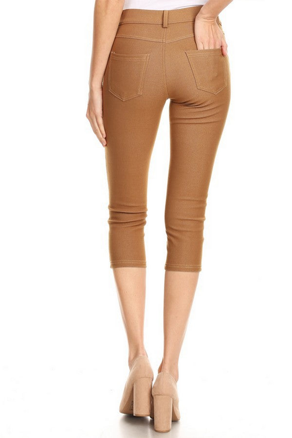 Love It Curvy Classic Solid Skinny Jeggings