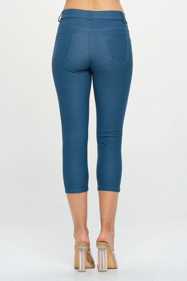 Love It Curvy Classic Solid Skinny Jeggings