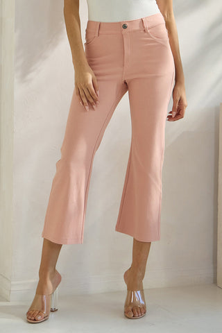 Classic Solid Straight Leg Crop Jeggings | Love It Curvy