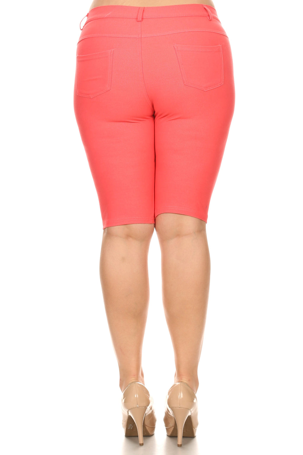 Plus Size Women's 5 Pocket Classic Bermuda Shorts | Love It Curvy