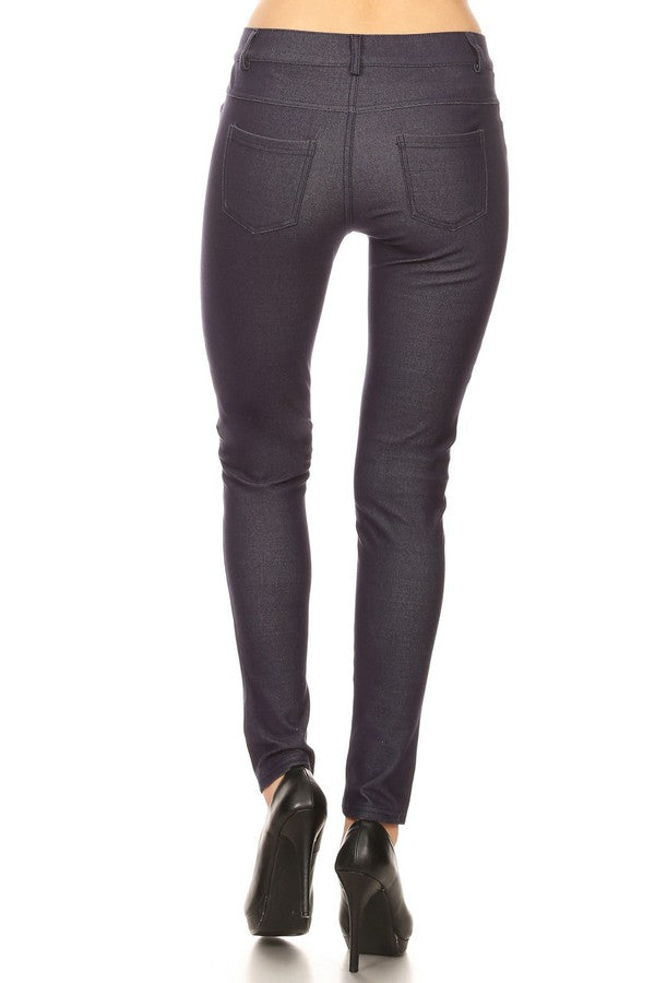 Love It Curvy Cotton-Blend 5-Pocket Skinny Jeggings