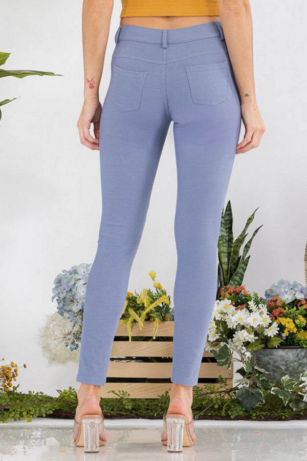 Love It Curvy Cotton-Blend 5-Pocket Skinny Jeggings