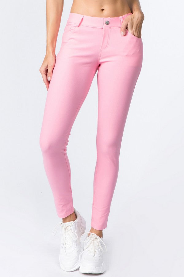 Love It Curvy Cotton-Blend 5-Pocket Skinny Jeggings