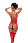 Surreal Ruby Passion Merry Bustier Set by Mapale at Love It Curvy