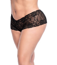 Plus Sexy No-Show Lace Boyshorts