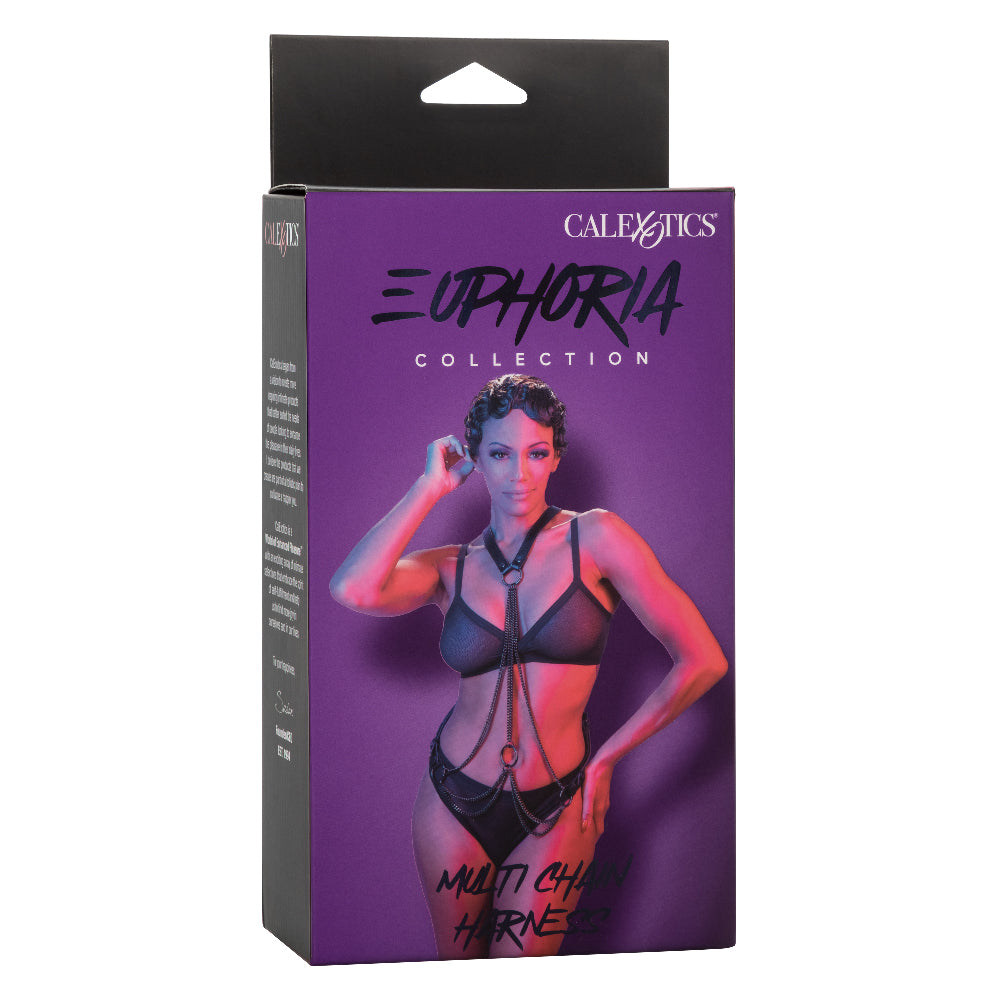 Euphoria Collection Multi Chain Harness - Black - Love it Curvy