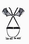 St. Tropez Babe Mesh Bolero Teddy, back view