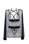 Sweet Little Lies Cape, Harness and Panty Set, front view