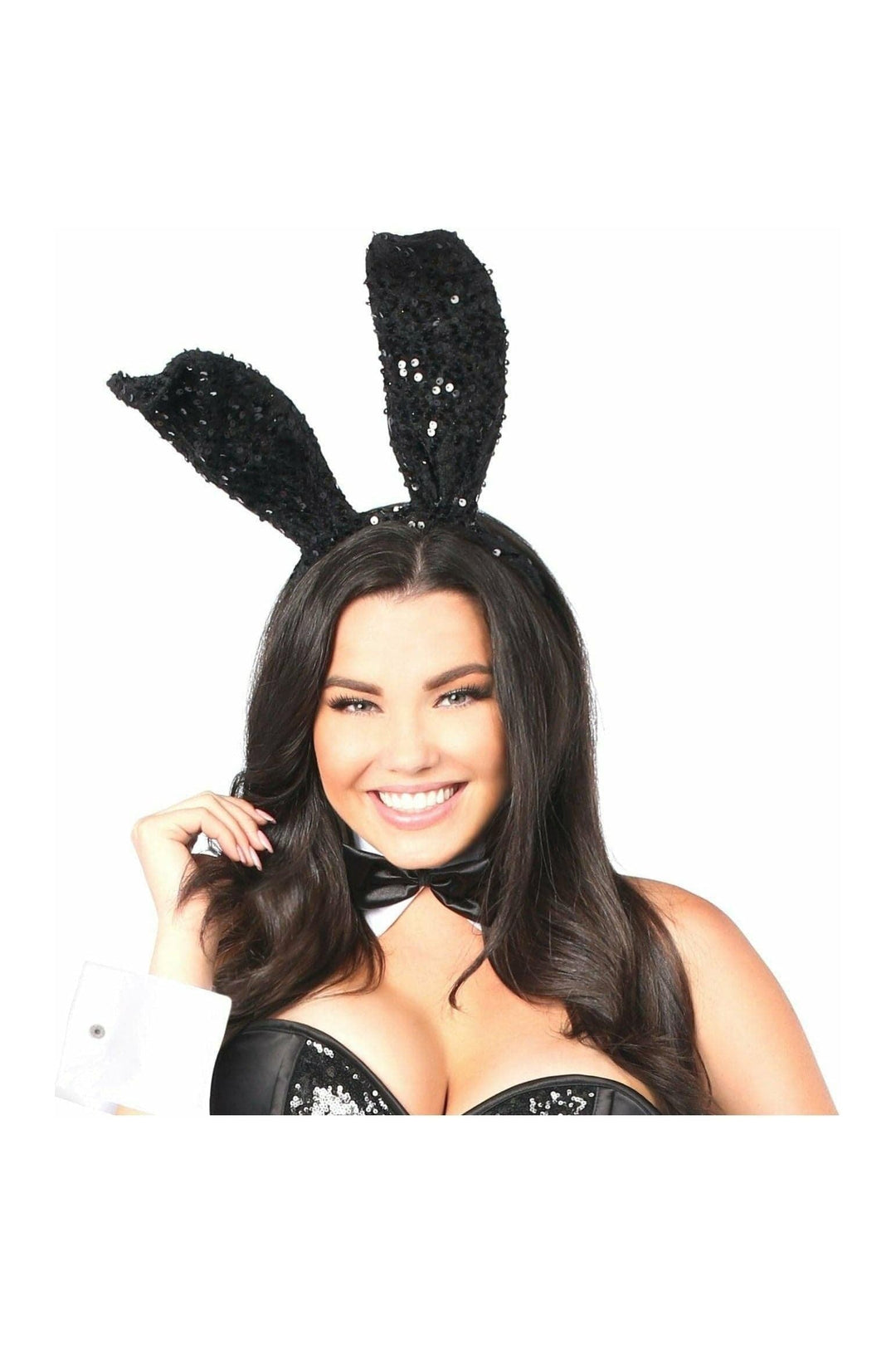Black Sequin Bunny Ears - Love it Curvy