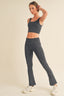 Stone Washed Ribbed Matching Yoga Set | Love It Curvy