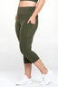 Plus Size Buttery Soft Activewear Capri Leggings with Pockets | Love It Curvy