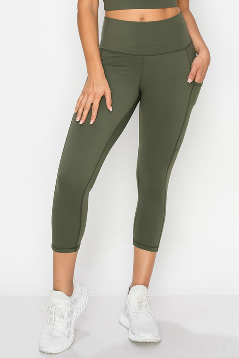 Buttery Soft Activewear Capri Leggings with Pockets | Love It Curvy