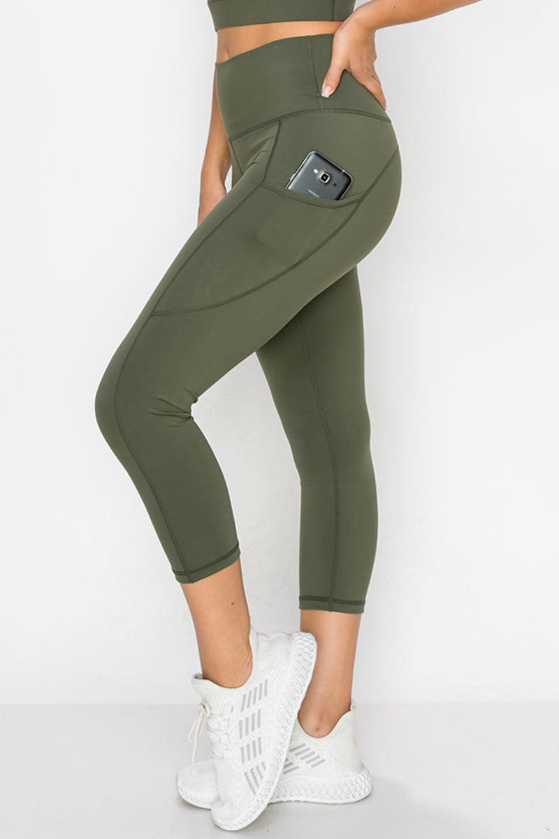 Buttery Soft Activewear Capri Leggings with Pockets | Love It Curvy