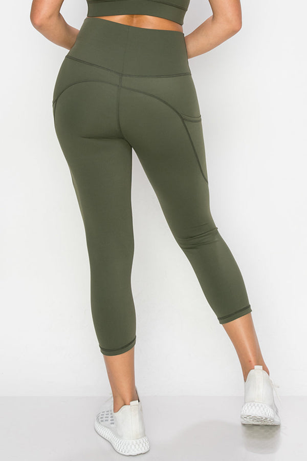 Buttery Soft Activewear Capri Leggings with Pockets | Love It Curvy