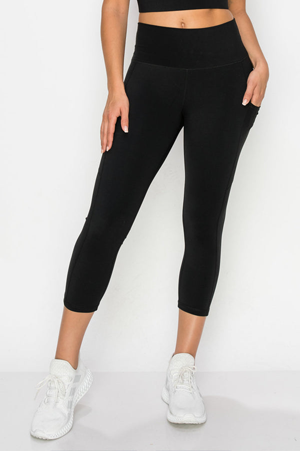Buttery Soft Activewear Capri Leggings with Pockets | Love It Curvy
