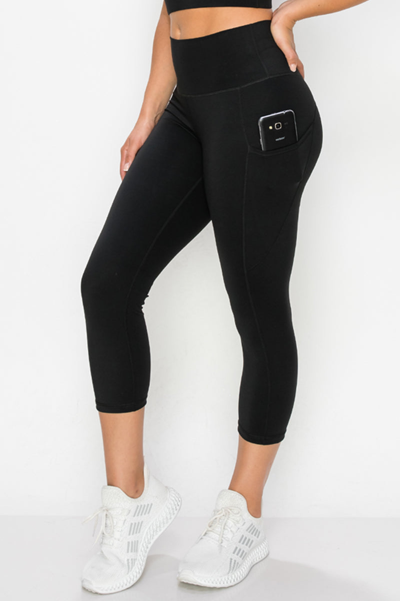 Buttery Soft Activewear Capri Leggings with Pockets | Love It Curvy