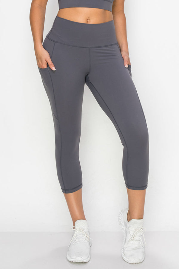 Buttery Soft Activewear Capri Leggings with Pockets | Love It Curvy