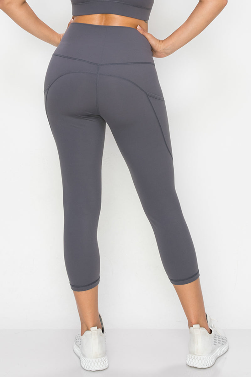 Buttery Soft Activewear Capri Leggings with Pockets | Love It Curvy