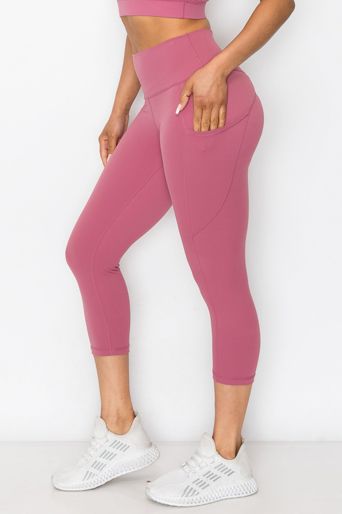 Buttery Soft Activewear Capri Leggings with Pockets | Love It Curvy