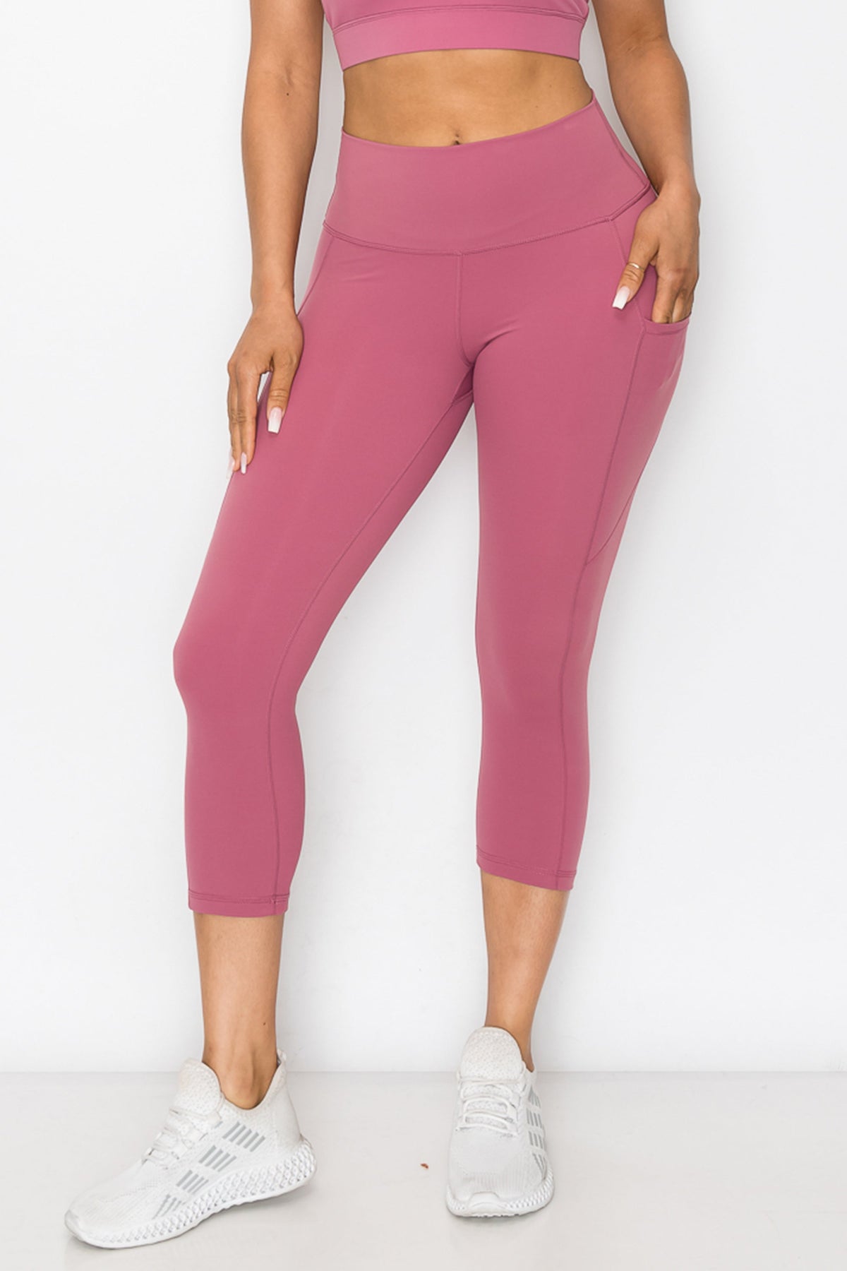 Buttery Soft Activewear Capri Leggings with Pockets | Love It Curvy