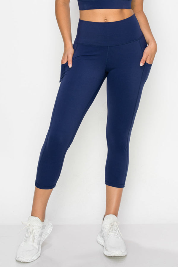 Buttery Soft Activewear Capri Leggings with Pockets | Love It Curvy