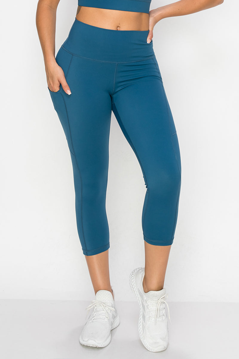 Buttery Soft Activewear Capri Leggings with Pockets | Love It Curvy