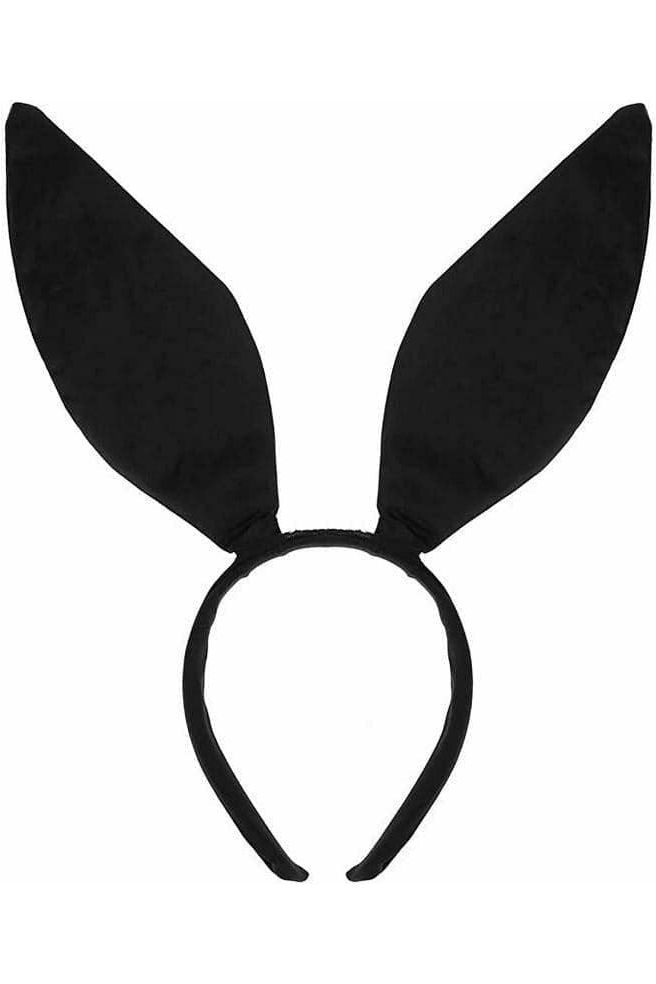 Black Satin Bunny Ears