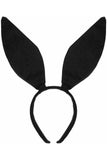 Black Satin Bunny Ears