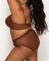 Curvy Couture Tulip Smooth T-Shirt Bra in Chocolate Nude