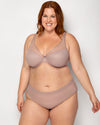 Sheer Mesh Plunge T-Shirt Bra - Core Neutrals | Love It Curvy