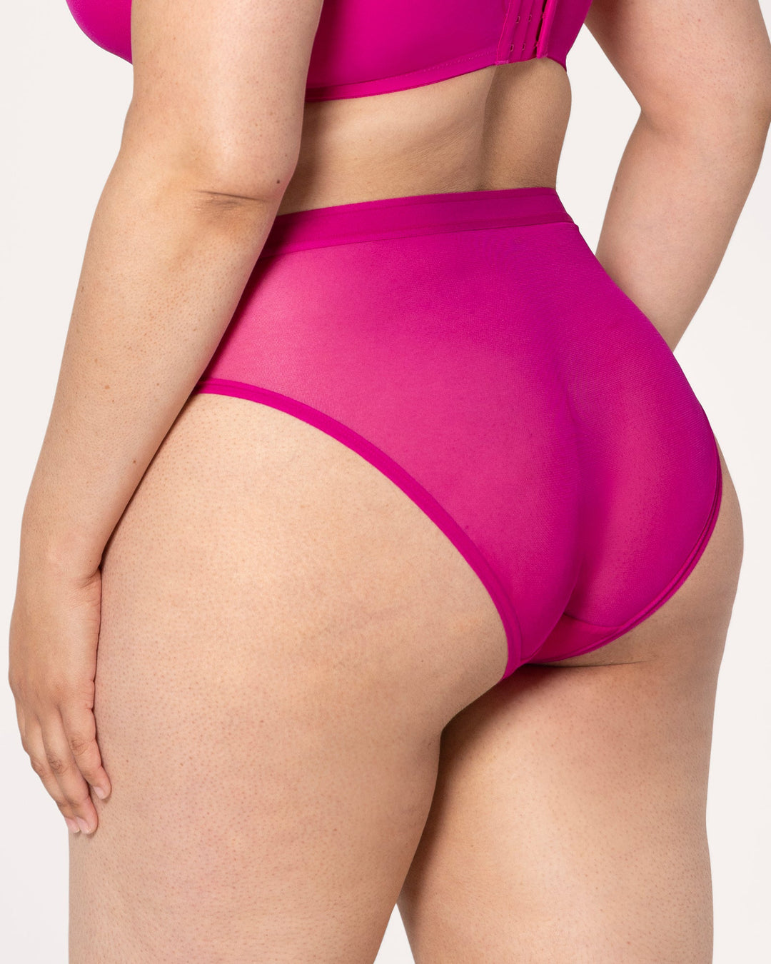 Sheer Mesh High Cut Brief Panty - Glamberry