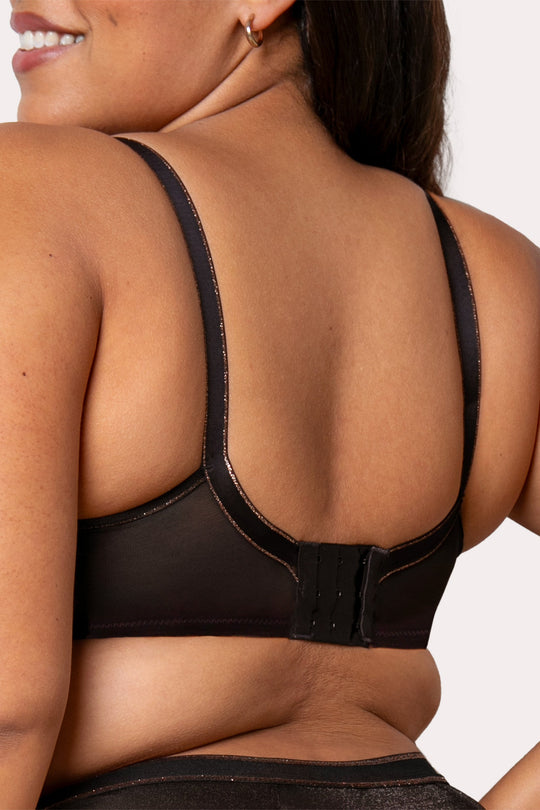 Shimmer Unlined Underwire Bra | Love It Curvy