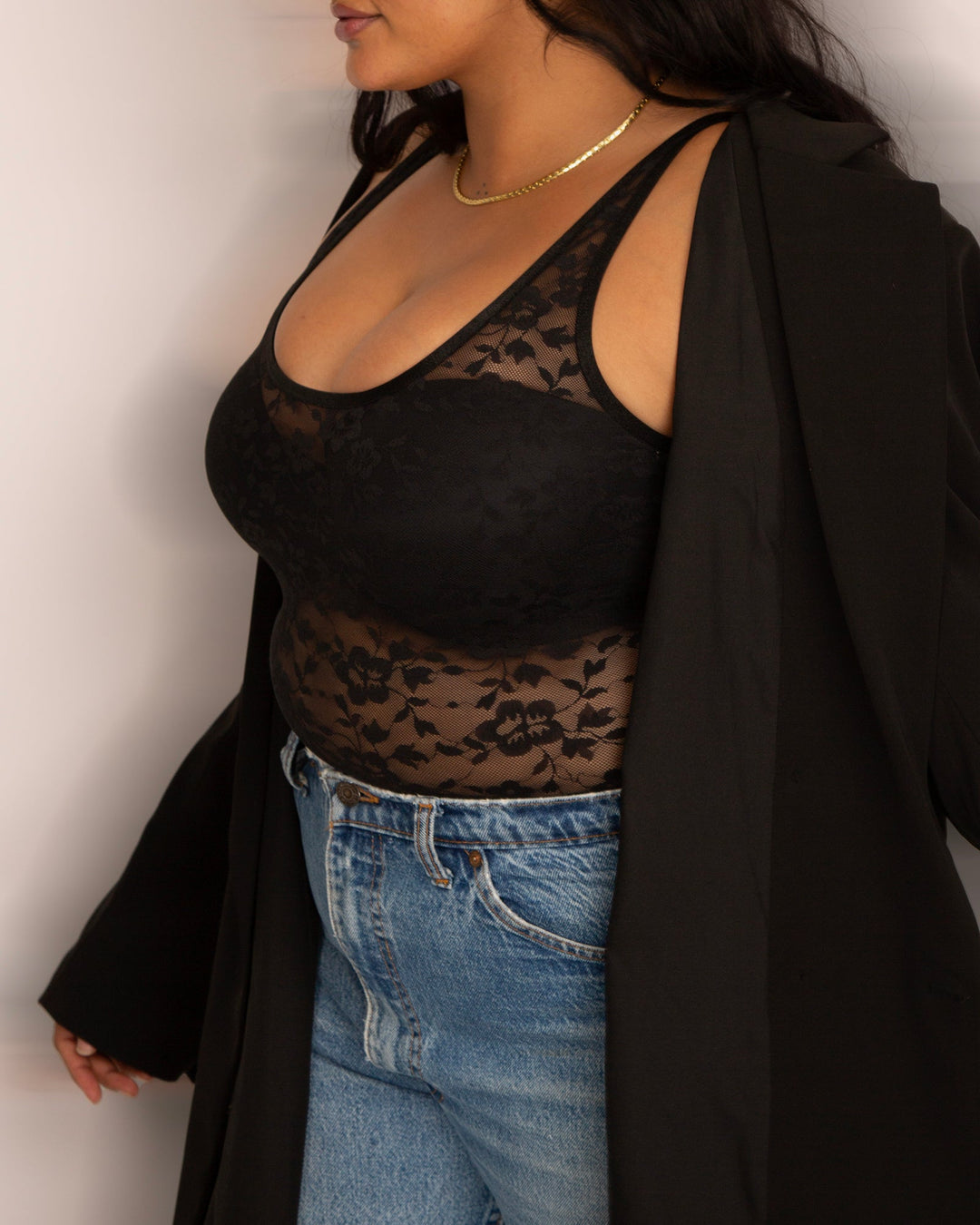 No Show Lace Bodysuit | Love It Curvy