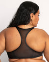 Sheer Mesh Front Close Racerback Unlined Bra | Love It Curvy