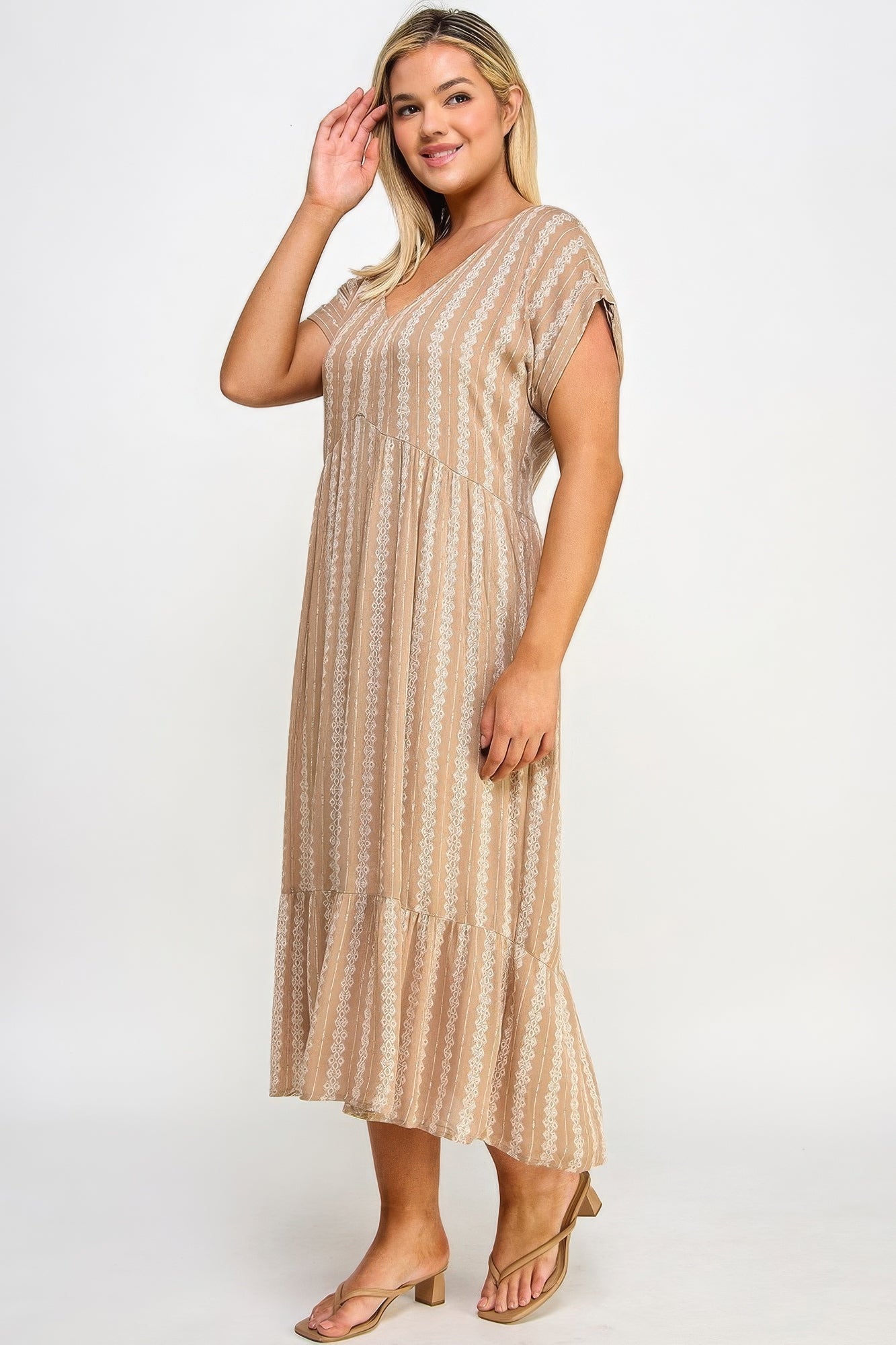 Boho Maxi Dress W/ Slip