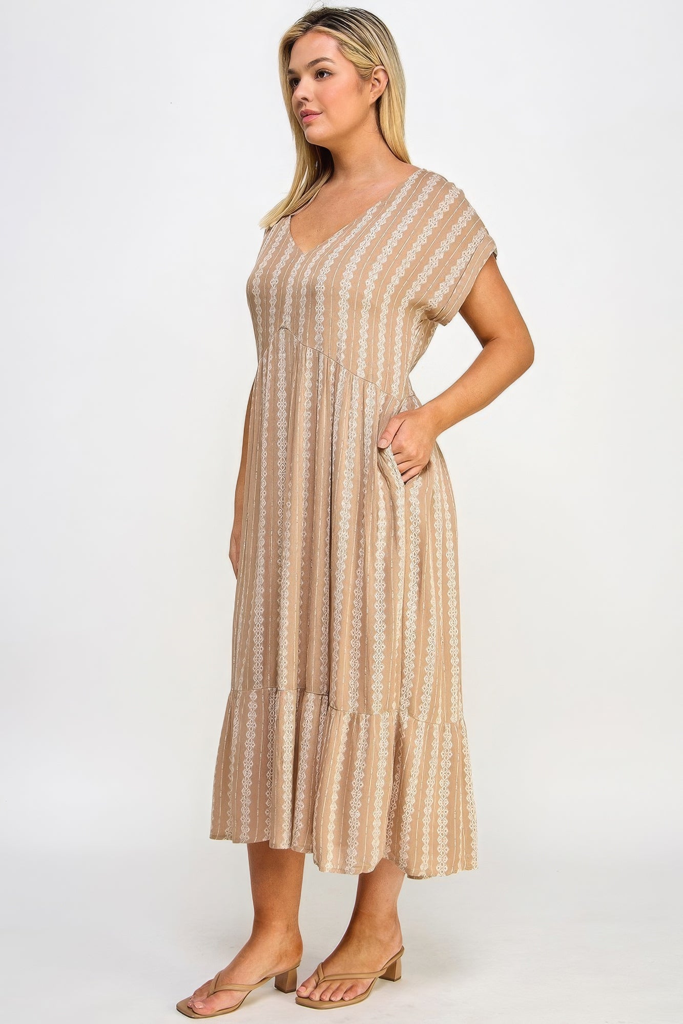 Boho Maxi Dress W/ Slip