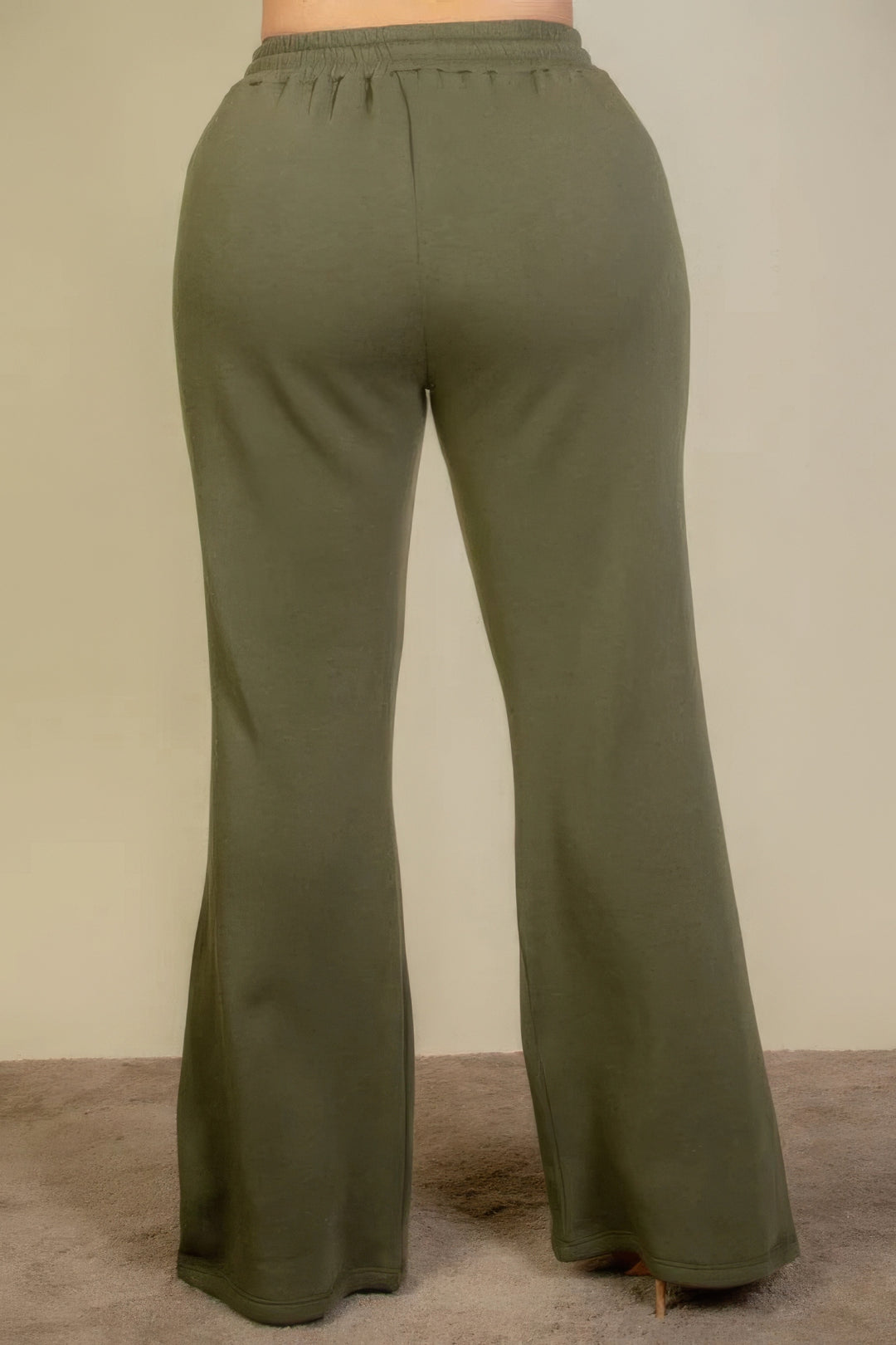 Plus Size Drawstring Waist Slant Pocket Sweatpants - Love it Curvy