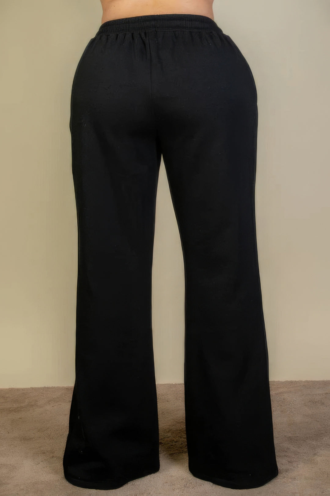 Plus Size Drawstring Waist Slant Pocket Sweatpants - Love it Curvy