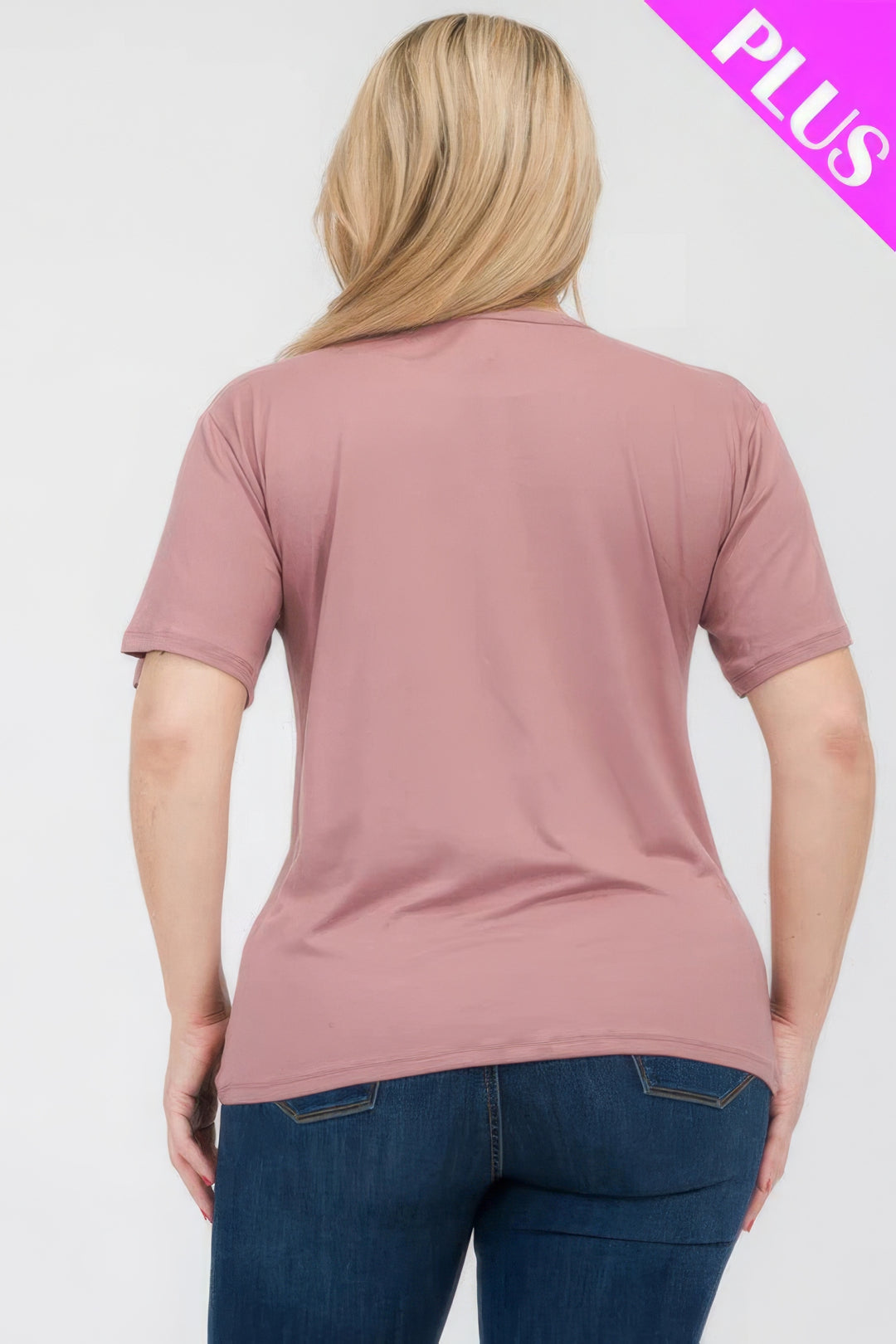 Plus Size Basic Short Sleeve T-shirt - Love it Curvy