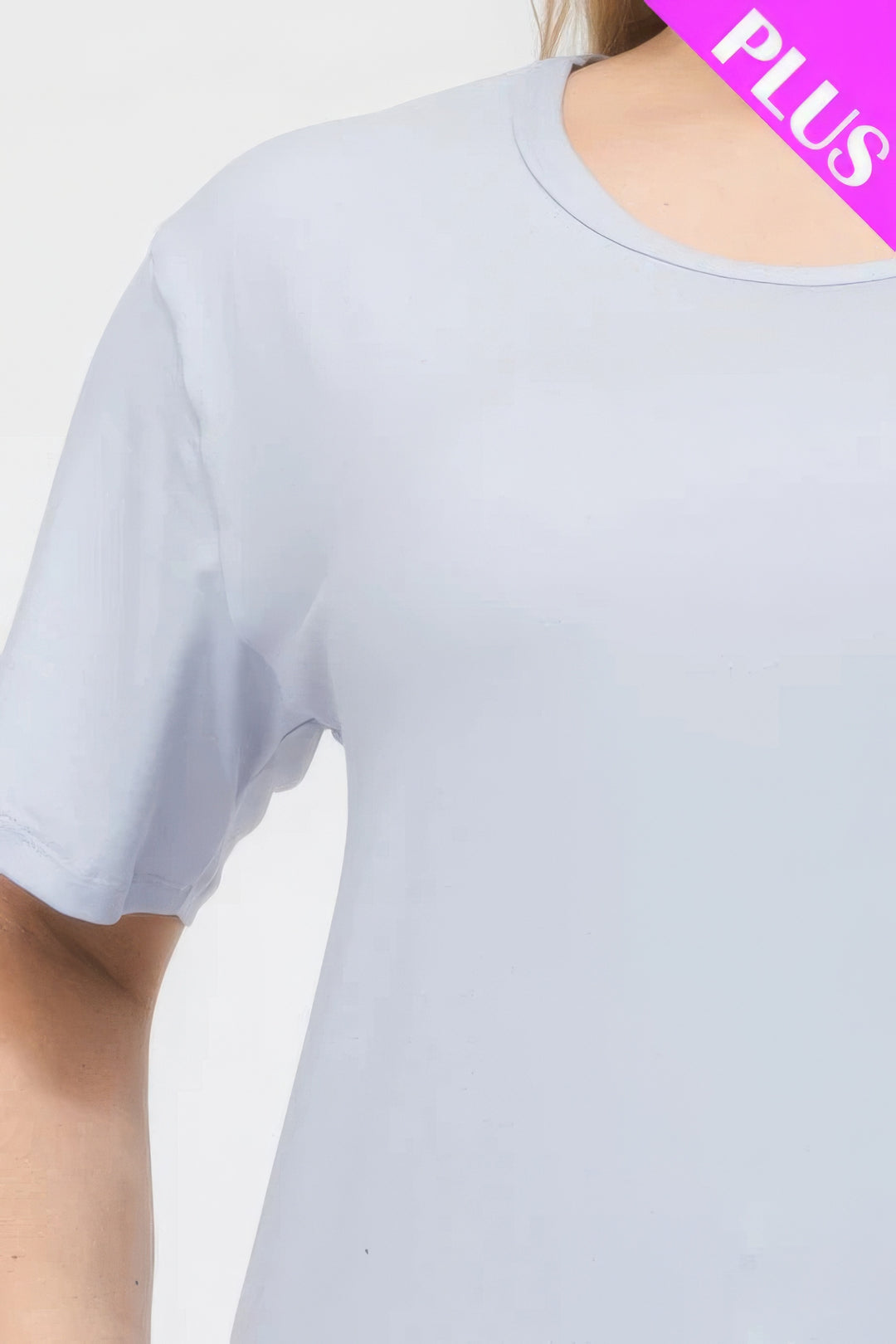 Plus Size Basic Short Sleeve T-shirt - Love it Curvy