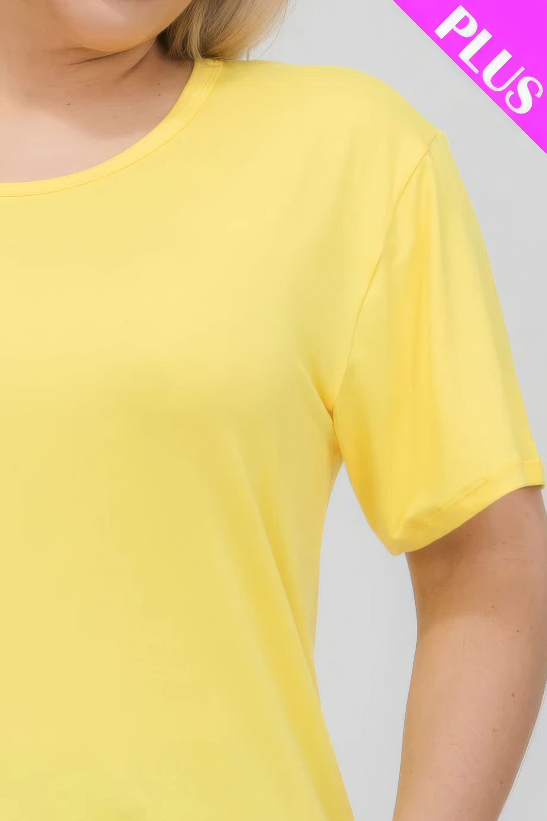 Plus Size Basic Short Sleeve T-shirt - Love it Curvy