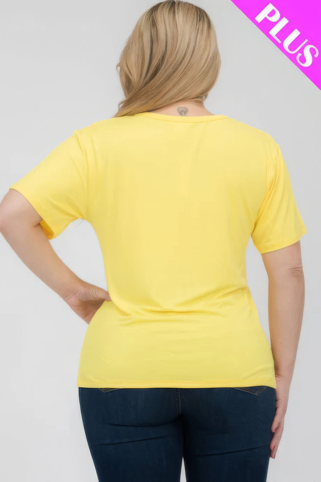 Plus Size Basic Short Sleeve T-shirt - Love it Curvy