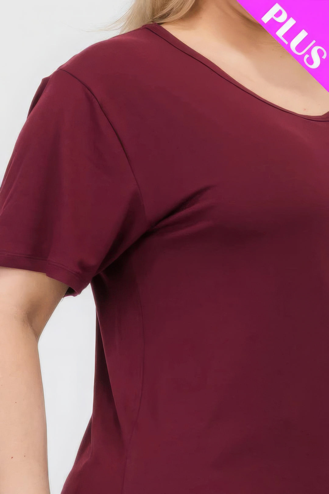 Plus Size Basic Short Sleeve T-shirt - Love it Curvy