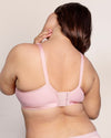 Curvy Couture Cotton Luxe Unlined Wireless Bra in Blushing Rose