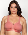 Curvy Couture Cotton Luxe Unlined Wireless Bra in Desert Dawn