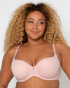 Curvy Couture Tulip Smooth T-Shirt Bra in Blushing Rose