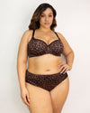Curvy Couture Tulip Smooth T-Shirt Bra in Designer Leopard